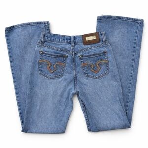 Vintage Lawman Sparkly Embroidered Back Pocket Boho Western Jeans Y2K 26x32”